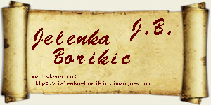 Jelenka Borikić vizit kartica